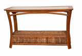 Panama Rattan Sofa or Console Table with Glass Top from Alexander and Sheriden