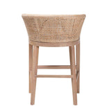 Guinea Wicker Fair Whitewash Rattan Counterstool