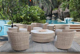 Paradise Bay Outdoor Patio (Nice enough for Indoor) Wicker Rattan Swivel Chair Model 486-005 Made in the USA by Braxton Culler