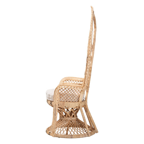 Nefali Peacock Princess Chair by Wicker Fair
