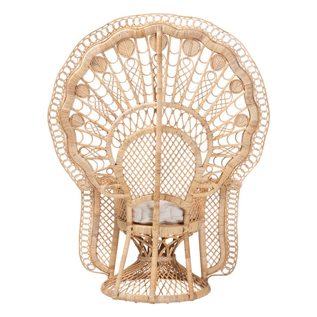Nefali Peacock Princess Chair by Wicker Fair