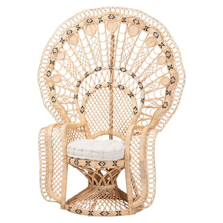 Nefali Peacock Princess Chair by Wicker Fair