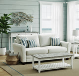Picket Fence Coastal Distressed Grey 3 Pc Living Room Table Set By Seawinds Trading