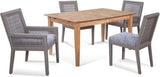 Hues Solid Rubberwood Extension 72 Inch Dining Table Model 1067-E76 Made in the USA by Braxton Culler