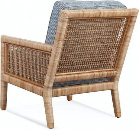 Pine Isle Rattan and Wicker Lounge Chair Model 1023-001 Made in the USA by Braxton Culler