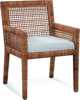 Pine Isle Rattan and Wicker 5 Pc Round Dining Set Model 1023-028-1051-75 Made in the USA by Braxton Culler