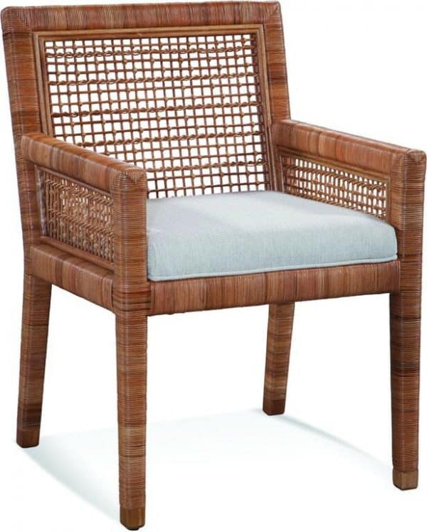 Pine Isle Rattan and Wicker 5 Pc Rectangle Dining Set Model 1023-028-1067 Made in the USA by Braxton Culler