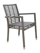 Panama Jack Outdoor Graphite Stackable Arm Chair by Hospitality Rattan Model PJO-1601-GRY-AC