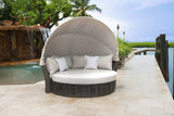Outdoor Graphite Canopy Daybed with Cushions by Panama Jack Model PJO-1601-GRY-CD