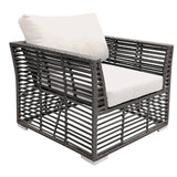 Outdoor Graphite Lounge chair with Cushions by Panama Jack Model PJO-1601-GRY-LC