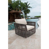 Outdoor Graphite Lounge chair with Cushions by Panama Jack Model PJO-1601-GRY-LC