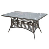 Panama Jack Outdoor Graphite Rectangular Table by Hospitality Rattan Model PJO-1601-GRY-RT