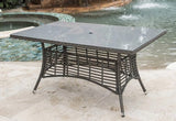 Panama Jack Outdoor Graphite Rectangular Table by Hospitality Rattan Model PJO-1601-GRY-RT