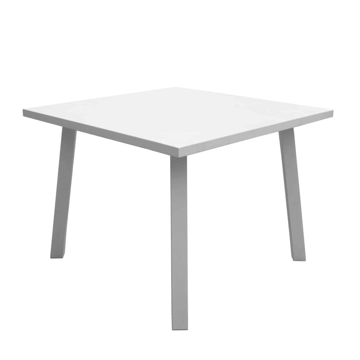 Panama Jack Mykonos 39" Square Table by Hospitality Rattan Model PJO-2401-WHT-SQ-GL