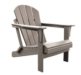 Outdoor Polyresin Folding Taupe Adirondack Chair by Panama Jack Model PJO-4001-TAUPE