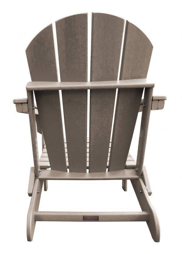 Outdoor Polyresin Folding Taupe Adirondack Chair by Panama Jack Model PJO-4001-TAUPE