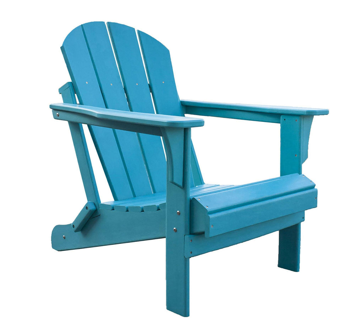 Outdoor Polyresin Folding Teal Adirondack Chair by Panama Jack Model PJO-4001-TEAL