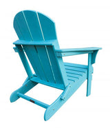 Outdoor Polyresin Folding Teal Adirondack Chair by Panama Jack Model PJO-4001-TEAL