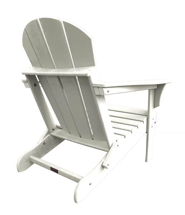 Outdoor Polyresin Folding White Adirondack Chair by Panama Jack Model PJO-4001-WHTE