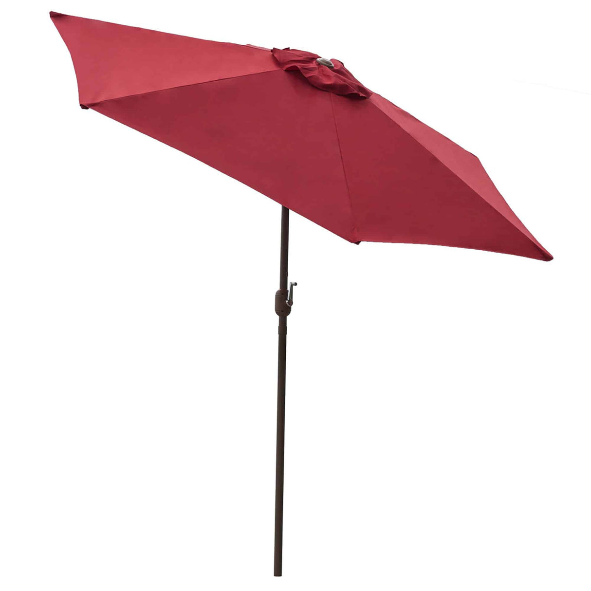 Outdoor Red 9 ft Aluminum Patio Tilt Umbrella W/Crank by Panama Jack Model PJO-6001-RED