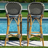 Nerea Set 2 Bar Stools Model PJS-1801-BLK-BS-SET2 by Panama Jack
