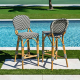 Nerea Set 2 Counter Stools Model PJS-1801-BLK-CS-SET2 by Panama Jack