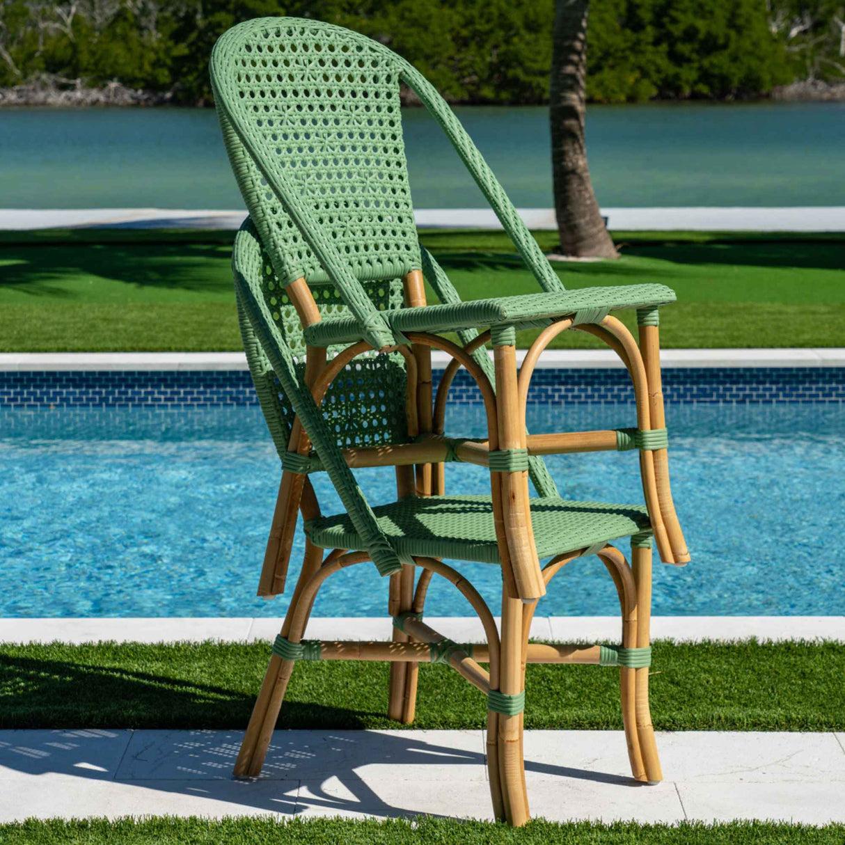 Chloe Set 2 Side Chairs Model PJS-1801-GRN-SC-SET2 by Panama Jack