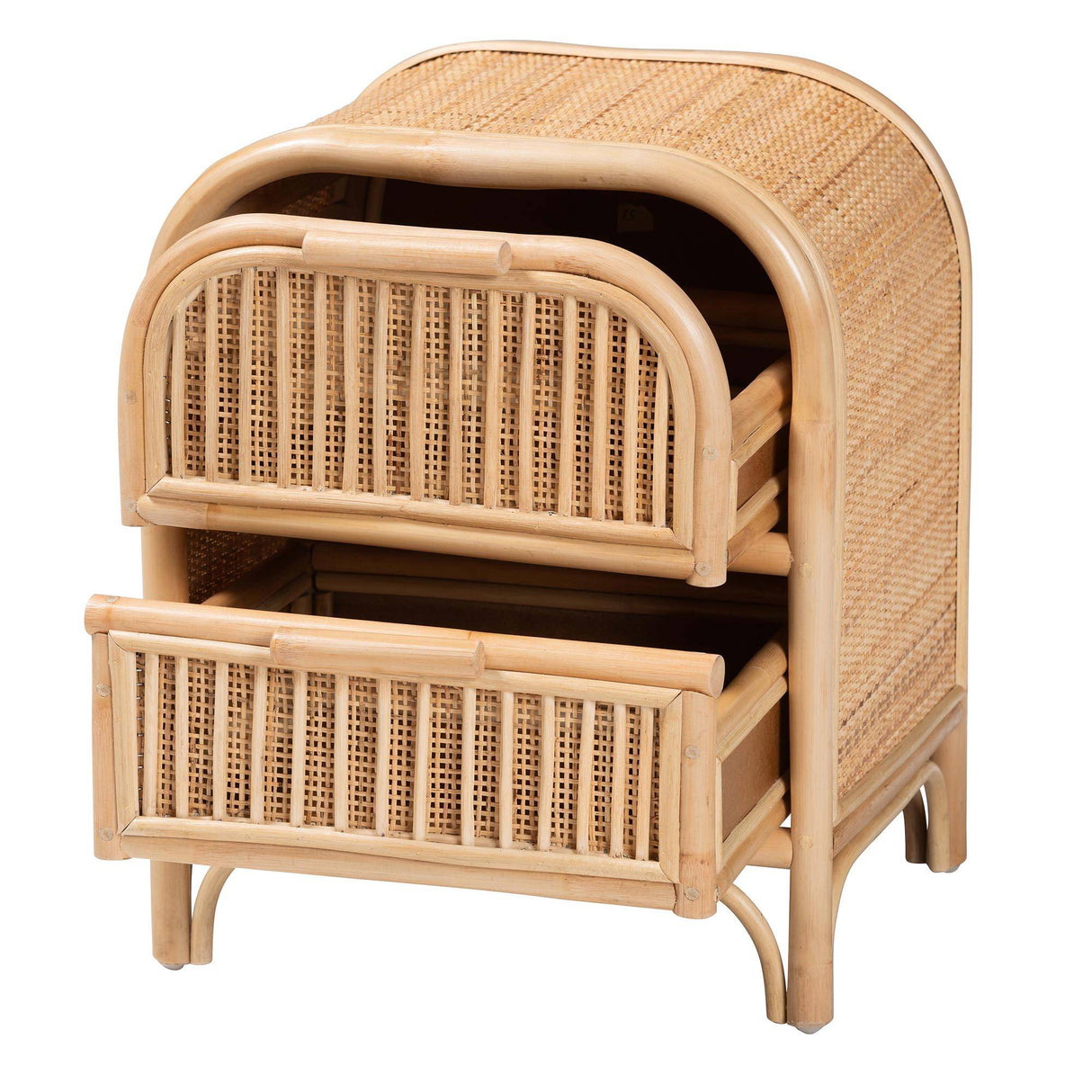 Panhandle Wicker Fair Rattan Nightstand or End Table