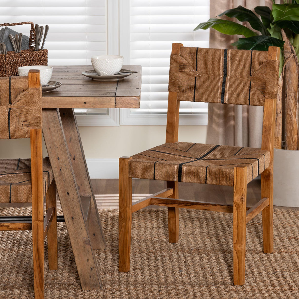 Prita Wicker Fair Rattan Dining Chairs