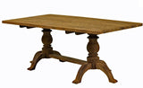 Provence Dining Room Set in Rustic White Stains by Designer Wicker Tribor PV-7PC-SET