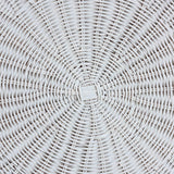Palm Scalloped Rattan Coffee Table by Wicker Fair
