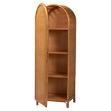 Paloma Arched Rattan Accent Cabinet with Shelves by Wicker Fair