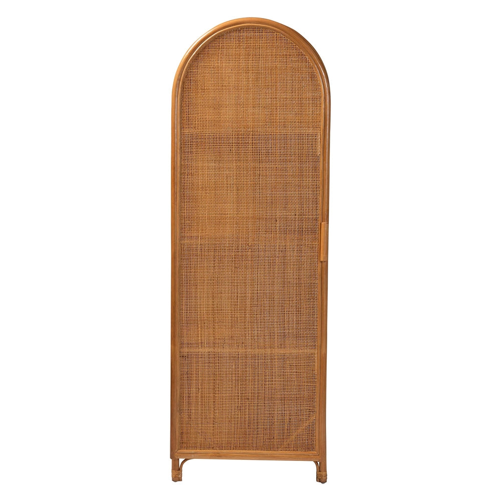 Paloma Arched Rattan Accent Cabinet with Shelves by Wicker Fair