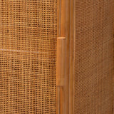 Paloma Arched Rattan Accent Cabinet with Shelves by Wicker Fair