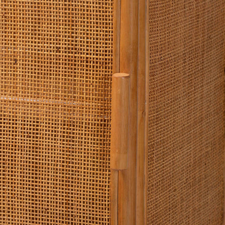 Paloma Arched Rattan Accent Cabinet with Shelves by Wicker Fair