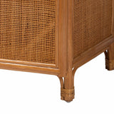 Paloma Arched Rattan Accent Cabinet with Shelves by Wicker Fair