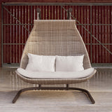 Paloma Outdoor Double Hanging Chair with Sunbrella Cushion Model 23914-SSFF-CUSH by Skyline Design