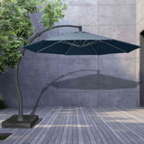 11.5 Ft Cantilever Sunbrella Terracotta 360 Umbrella w/Movable Base Model PJO-6115-TERRA-UM-2PC by Panama Jack
