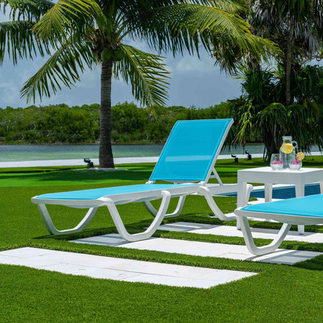 Abaco Outdoor 3-Piece Chaise Lounge Set Model PJO-4601-WHT-3CL by Panama Jack