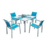 Abaco Outdoor 5-Piece Dining Set Model PJO-4601-WHT-5DA by Panama Jack