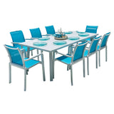 Abaco Outdoor 9-Piece Dining Set Model PJO-4601-WHT-9DA by Panama Jack
