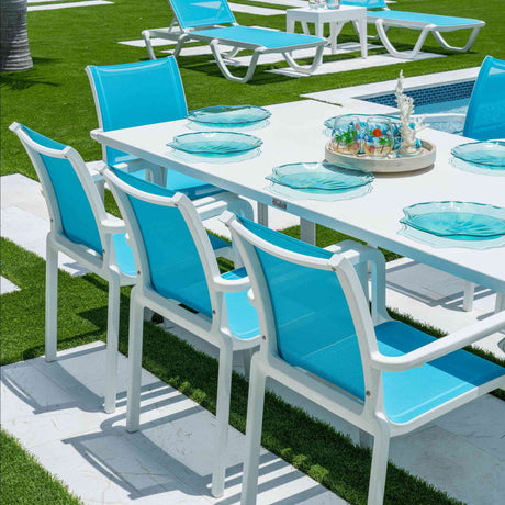 Abaco Outdoor 9-Piece Dining Set Model PJO-4601-WHT-9DA by Panama Jack