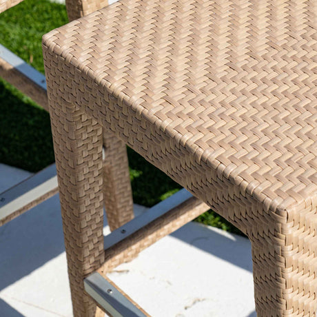Austin Outdoor 3-Piece Round Pub Table Set with Cushions Model PJO-3801-NAT-3PP-CUSH by Panama Jack
