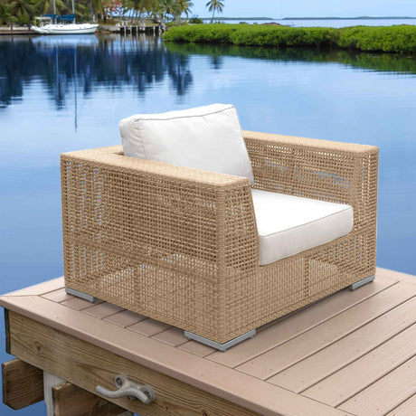 Austin Outdoor 5-Piece Seating Set Model PJO-3801-NAT-5PC-GL by Panama Jack