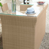 Austin Outdoor Bar with Glass Model PJO-3801-NAT-BC-GL by Panama Jack