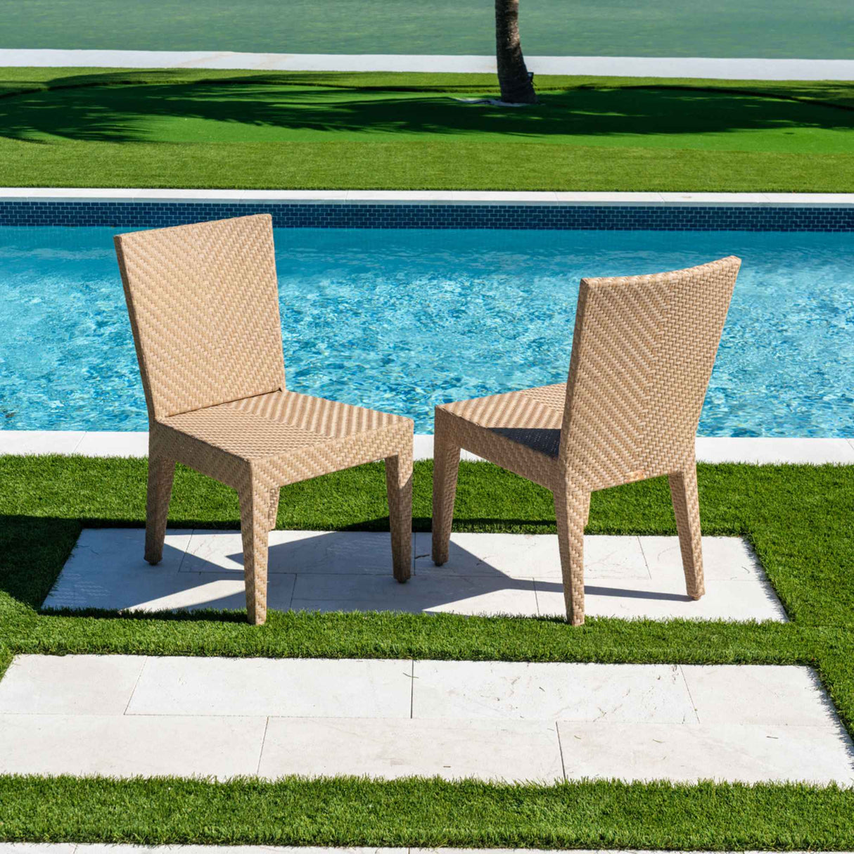 Austin Outdoor Dining Side Chairs (Set of 2) Model PJO-3801-NAT-S-SET2 by Panama Jack