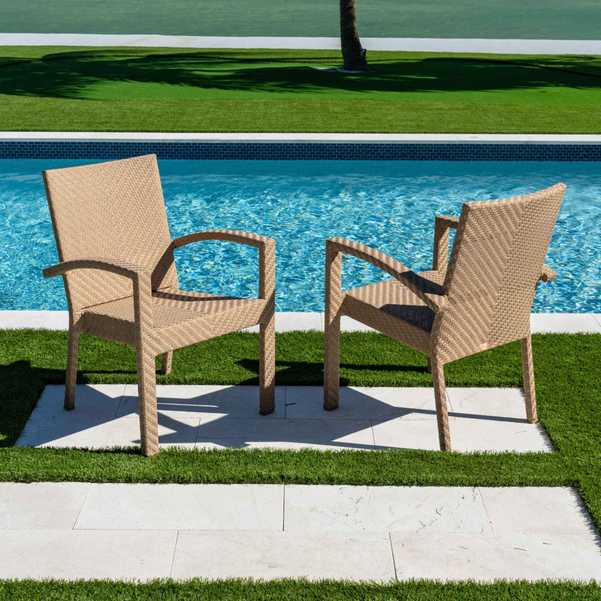 Austin Outdoor Dining Armchairs (Set of 2) Model PJO-3801-NAT-AC-SET2 by Panama Jack
