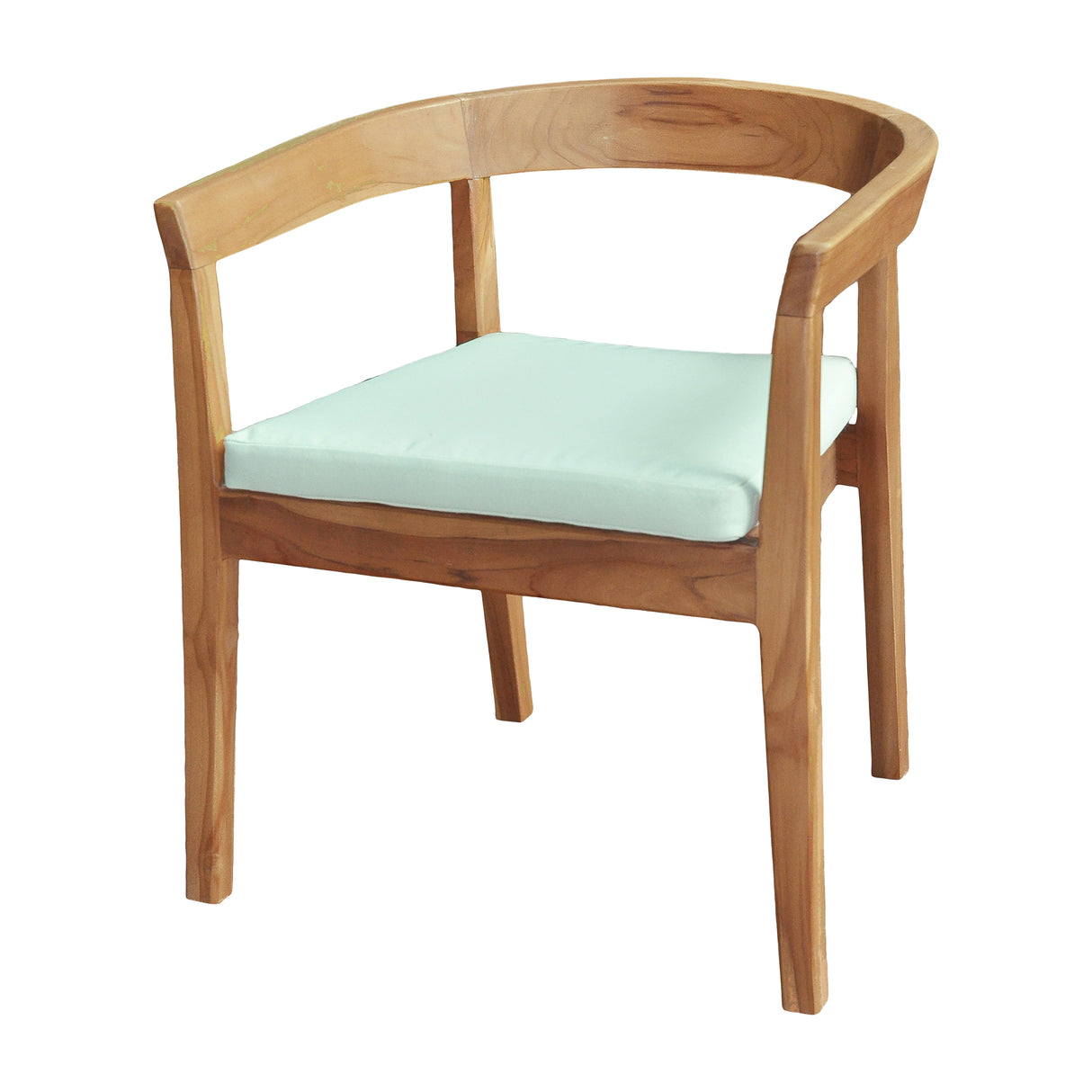 Bali Teak Outdoor Dining Arm Chairs with Cushions (Set of 2) Model PJO-3601-NAT-AC-CUSH-SET2 by Panama Jack