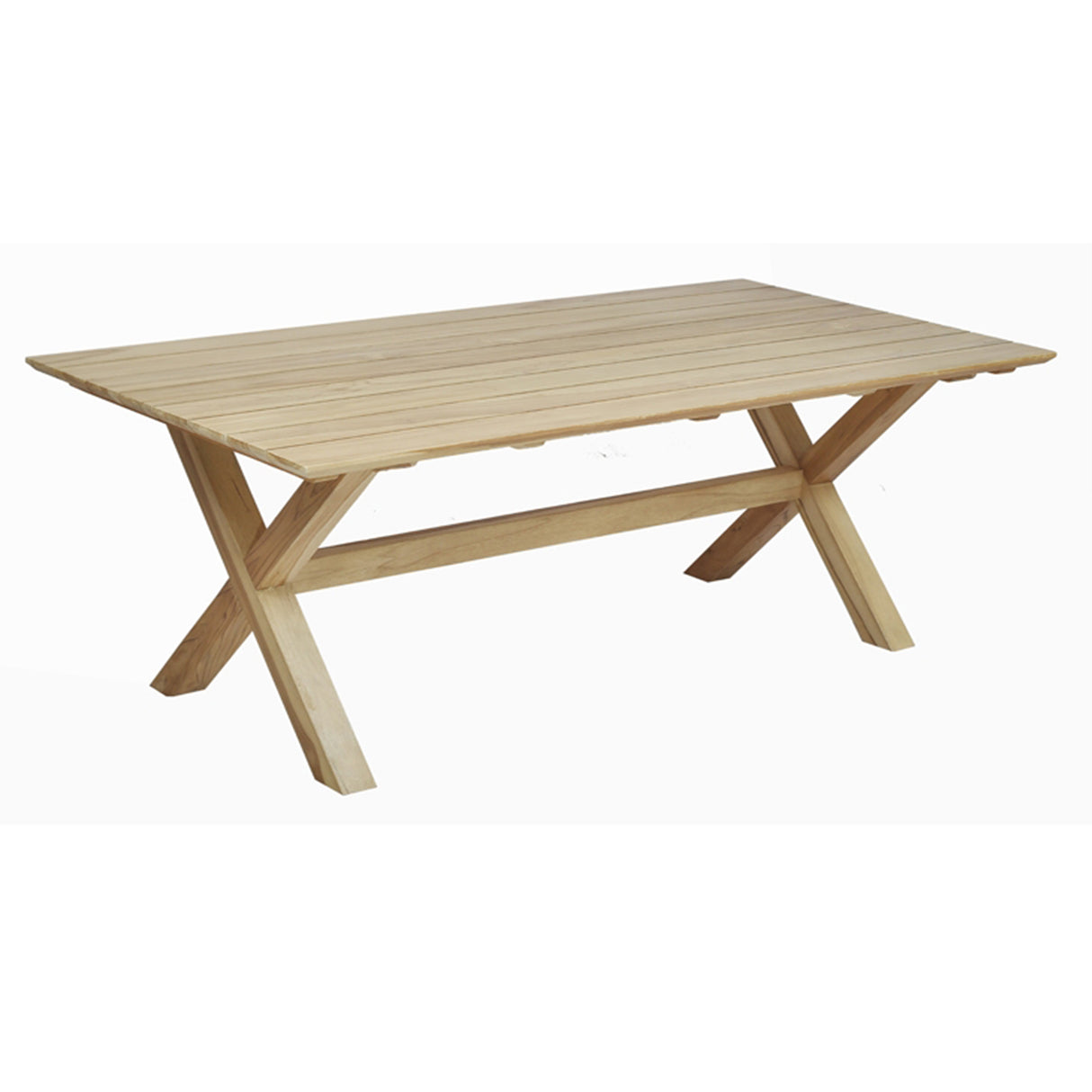 Bali Teak 7-Piece Rectangular Dining Table with Cushions Model PJO-3601-NAT-7DA-CUSH by Panama Jack