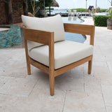 Bali Teak Outdoor Lounge chair Model PJO-3601-NAT-LC by Panama Jack